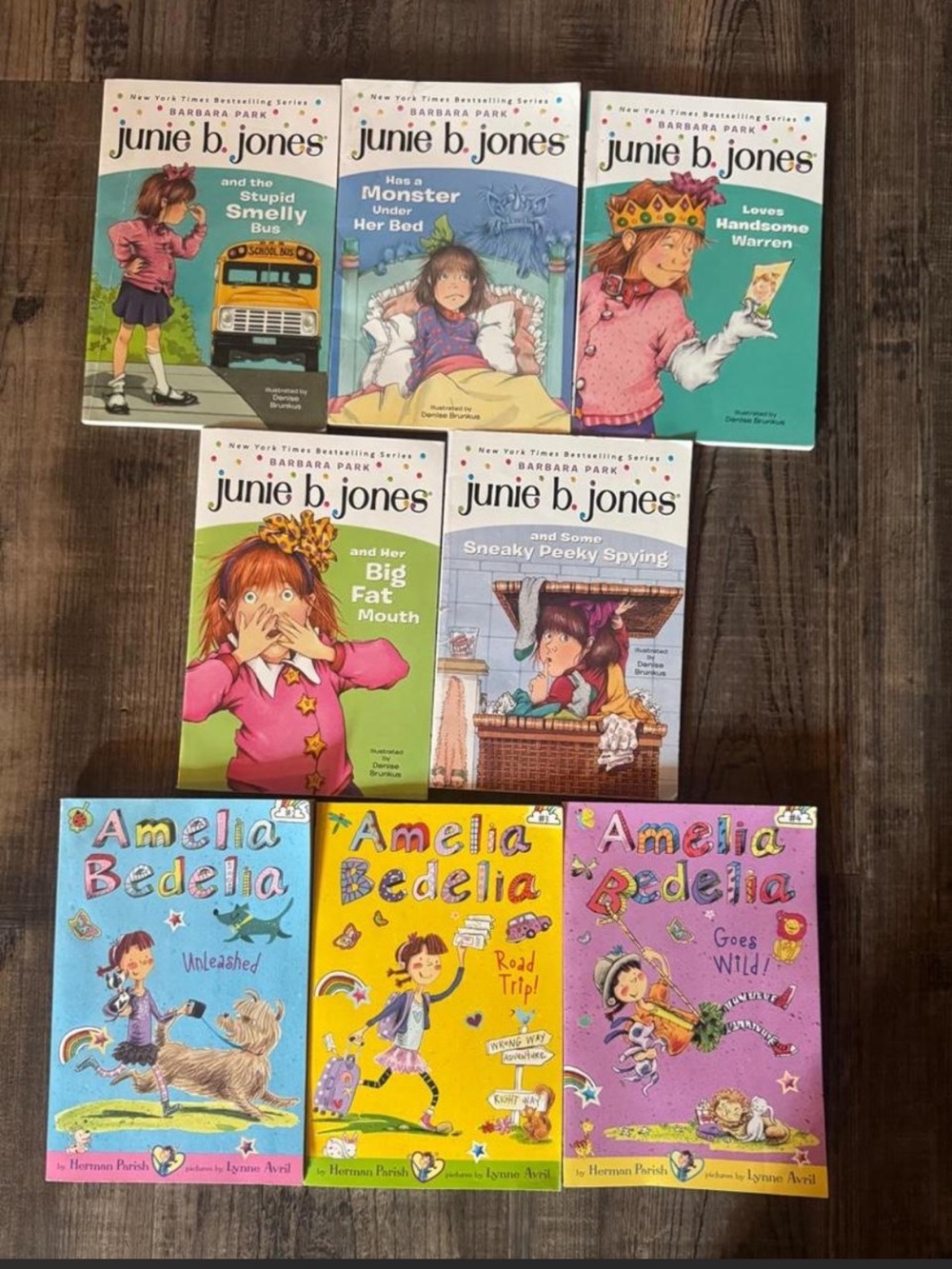 Junie B. Jones & Amelia Bedelia Kids Book Set - Colorful Collection